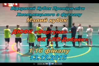 ДЮФК Фортуна  ФК ЛП-Добряк 1:9,  1/16 Малого кубка ()
