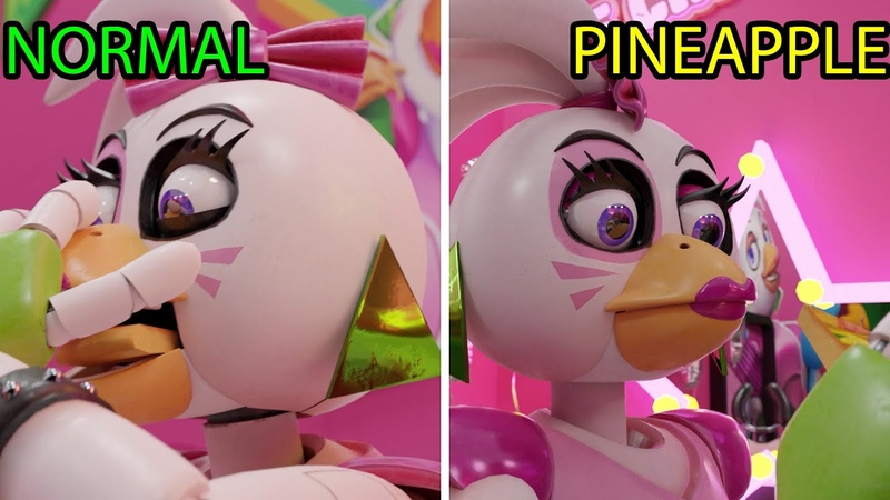 Glamrock Chica tries new Pineapple