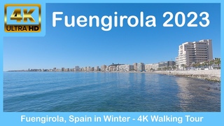 Fuengirola, Spain 🇪🇸 - What is it like in winter? - 4K Walking Tour