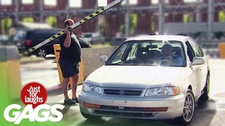 It almost fell on the car!  | Just for Laughs Compilation