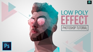 Low Poly Effect Portrait Photoshop Tutorial | Low Poly Vector Art