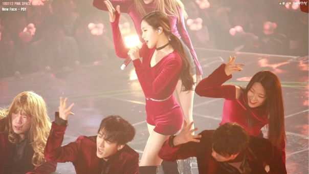 180112 PINK SPACE New Face 나은 직캠 by