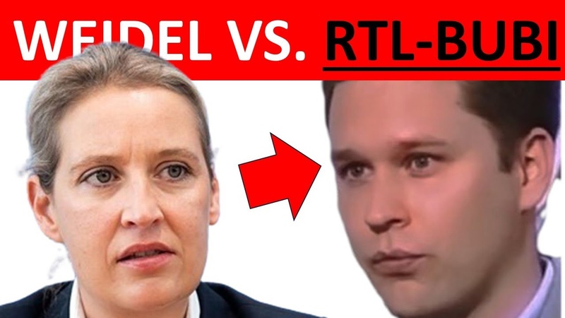 DONNERWETTER ALICE WEIDEL GIBT jungem RTL REPORTER EINE GNADENLOSE