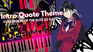 Horikita/Intro themeQuote- Classroom of the Elite S2 OST