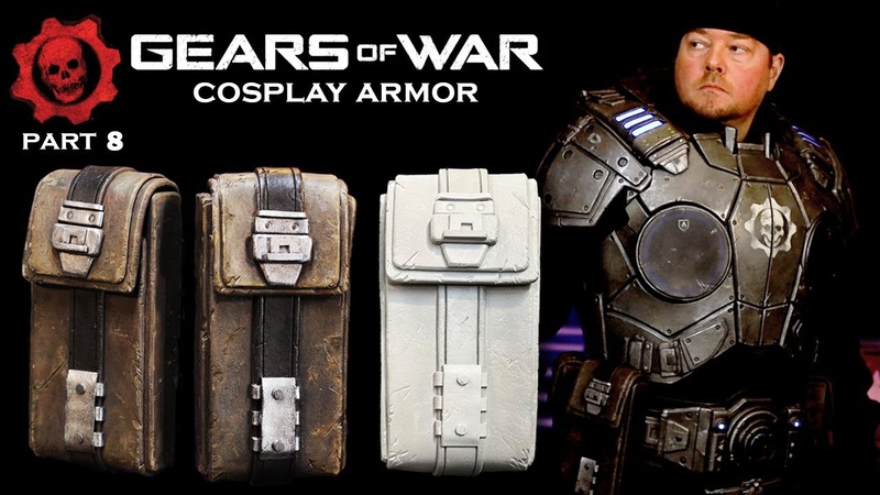 How to make Functional EVA Foam Pouches for Cosplay Free PDF Templates Gears Armor Part