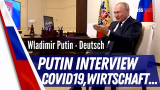 Putin Deutsch - Wladimir Putin Interview zu COVID-19, COVID-19-Impfung, Wirtschaft, Krise in Belarus