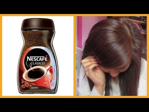 Dye your hair naturally shiny brown at home and cover white hair with ingredients from the
