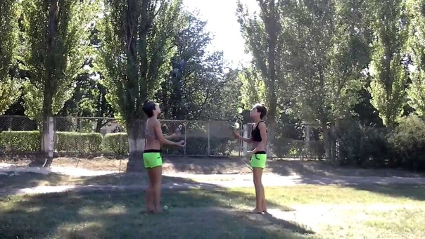 complicated version of partner juggling Dasha