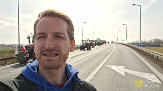 Deutsch-polnische Blockade A4 – Bauernprotest Polen