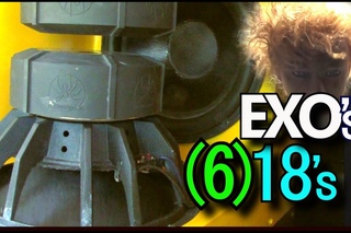 6 18 Subwoofers FLEXIN on 15,000 Watts | EXO's Sound System w/ 8 Logic F-31Hp Car Audio Batteries
