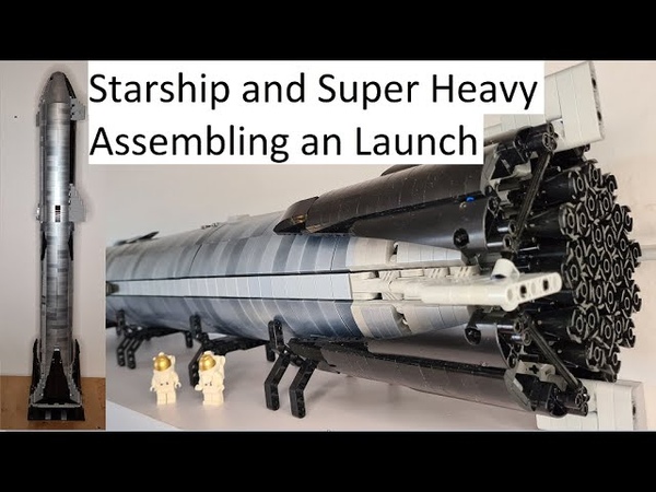 Space X Starship and Super Heavy stacking and Launch (