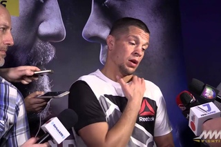 UFC 196: Nate Diaz Open Workout Scrum