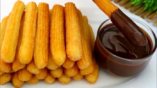 CARA MEMBUAT CHURROS DAN SAUS COKLAT | CHURROS RECIPE