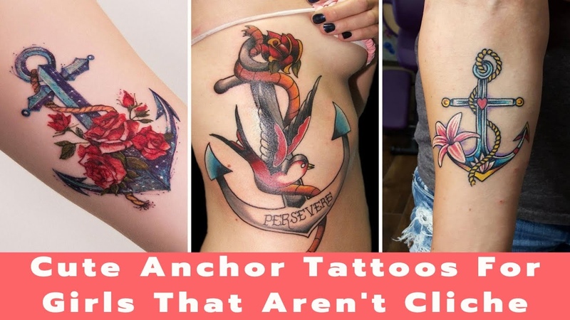 Excellent Anchor Tattoo Design Ideas For Women, Tattoo Designs For Girls, Anchor