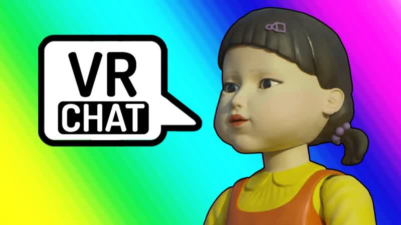 vr chat: squid game red light green