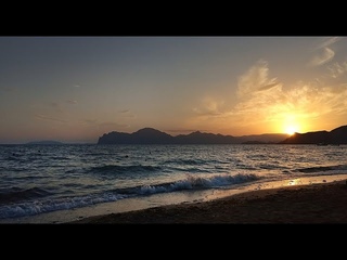 #Крым  п.Орджоникидзе ~ Вечерний закат солнца ~ 4К (ч.5)