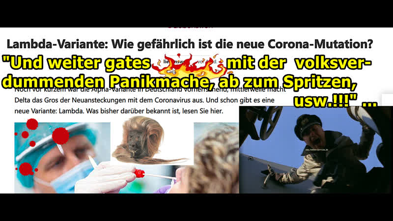 Weiter gates mit mit der volksverdummenden Panikmache, ab zum