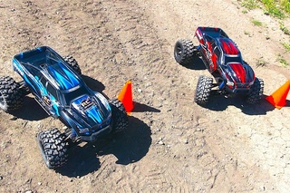 RC ADVENTURES - Racing Dual Traxxas X-Maxx in a Slalom Competition