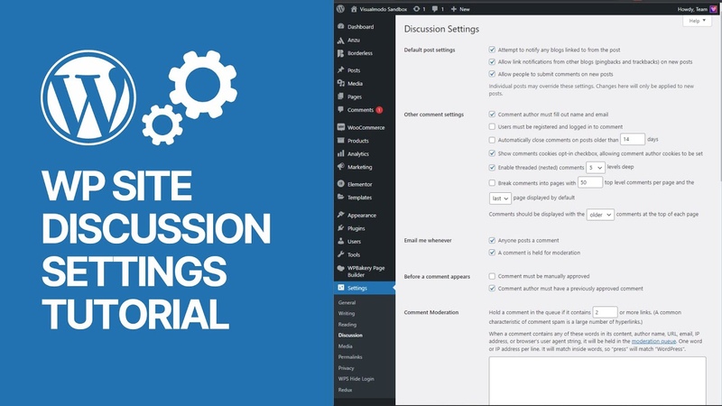 Beginners Guide To Word Press Discussion Settings WP Comments Options Edit