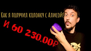 Как я получил колонку с Алисой и 60 230 руб!