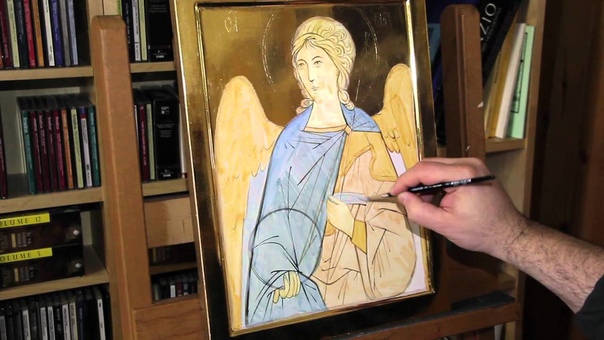 Dipingere licona di un Angelo: 6. 0 Colori di fondo