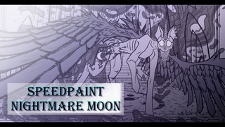 SPEEDPAINT Nightmare Moon (ускорено)