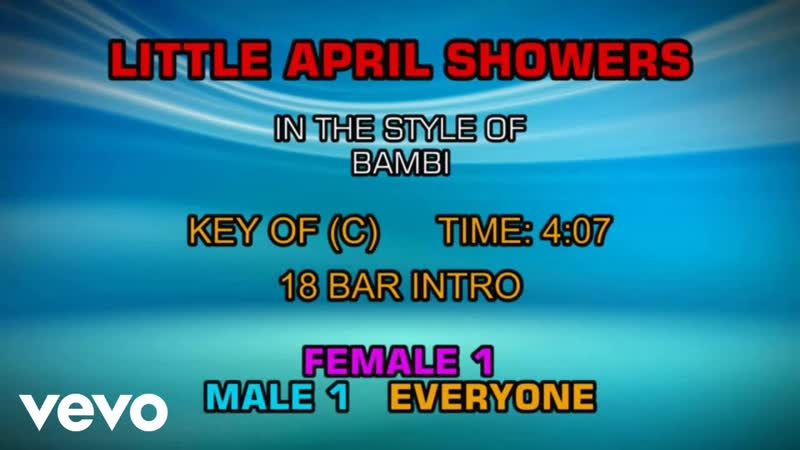 From The Movie Bambi Little April Showers (