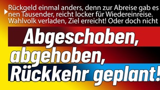 Heimflug mit eingeplanter Wiederkehr. Wie wir komplett verladen werden und das noch schlimmer als...