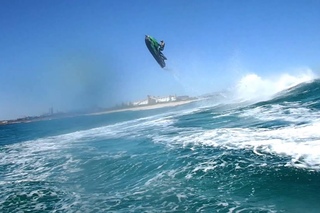 Jet Ski wave jumping