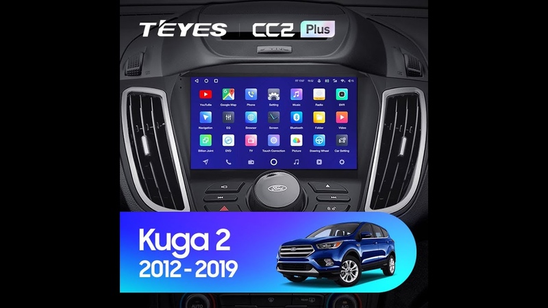 Установка магнитолы TEYES на Ford Kuga 2 Escape 3 B 2012