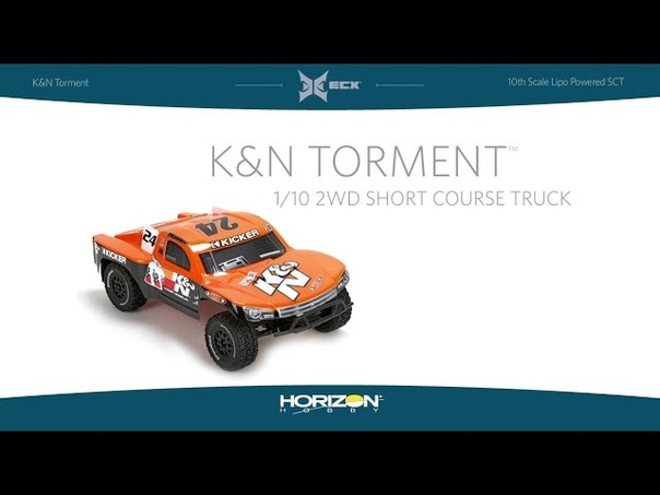 ECX 1, 10 KN Torment 2 WD Short Course Truck with Li Po Battery
