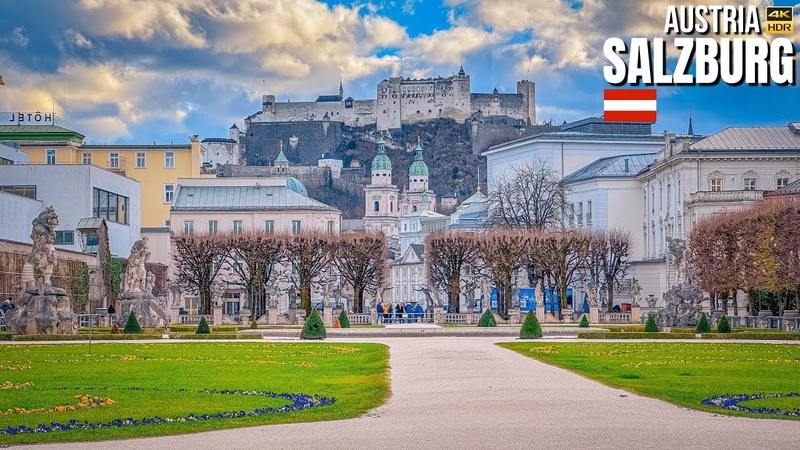 Salzburg, Austria Winter Walking Tour in the City of Mozart 4 K