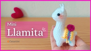 😍 Mini LLAMA Amigurumi 🦙 Crochet Tutorial Paso a paso - Fácil 🩷 Esp/Eng