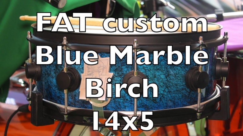 FAT custom blue marble birch 14x5 (обзор малого