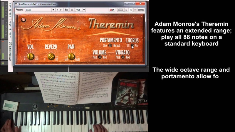 Theremin VST AU AAX Virtual Instrument Plugin Adam Monroes