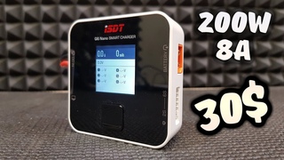 Мощная зарядка, 200W, 8А... Всего за 30$. ISDT Q6 Nano