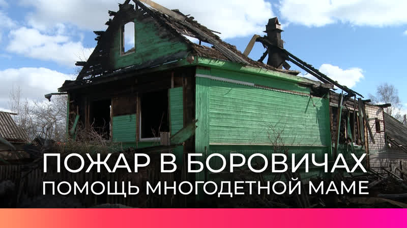 Пожар в Боровичском районе Новгородской области оставил