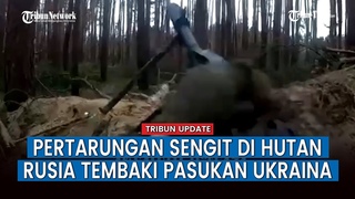 Pasukan Khusus Rusia Energik Pakai Senapan Mesin Tembaki Tentara Ukraina