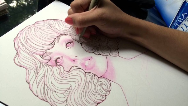 KIMBRA Portrait done with Copic