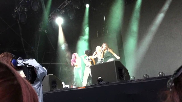 Little Mix Wings front row at JLS summer tour
