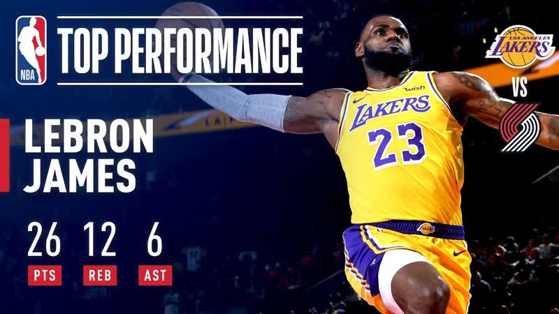 Le Bron James Fills The Stat Sheet In Laker Debut, October 18,