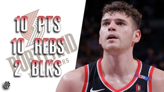 Donovan Clingan 10 pts 10 rebs 2 blks vs Kings 2024 Preseason