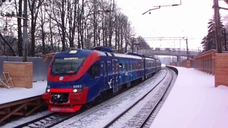 Калужский ЭП2Д РЭКС следует загонкой из Апрелевки в Москву