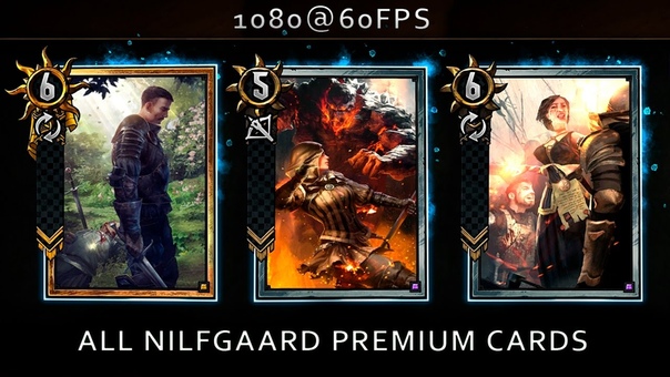 Gwent all Nilfgaard premium cards 1080 60fps