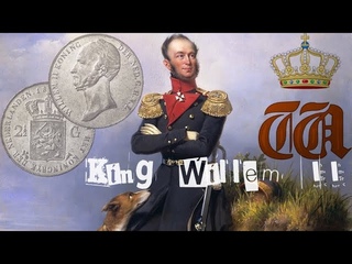 Netherlands 2½ gulden, 1845. King William II Нидерланды 2½ гульдена, 1845. Король Виллем II KM# 69