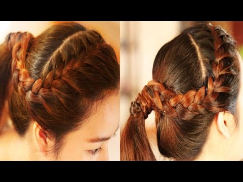 Heatless Back to School Hairstyle Jennifer Morrison Inspired Side French Braided Hair