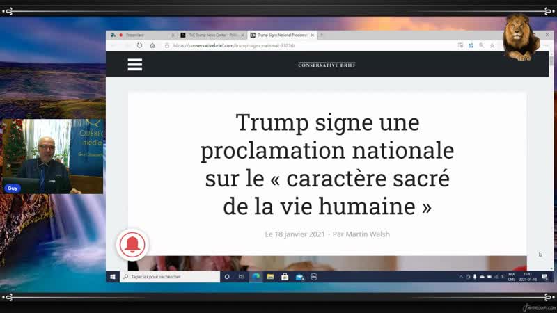Proclamation Nationale sur la Sainteté de la Vie