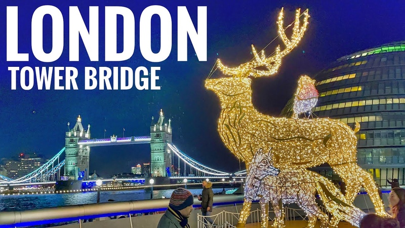 London Winter Walk Borough Market, London Tower Bridge, Tower of London 4k
