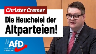 Altparteien-Heuchler importieren Antisemitismus! (Christer Cremer, AfD)