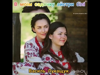 ,, В МОЇМ САДОЧКУ АЙСТРИ БІЛІ викону: ВАСИЛЬ ЛУКАЩУК
